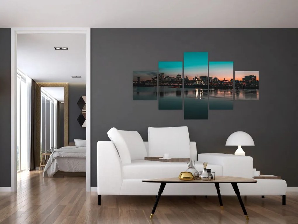 Obraz dużego miasta (125x70 cm)