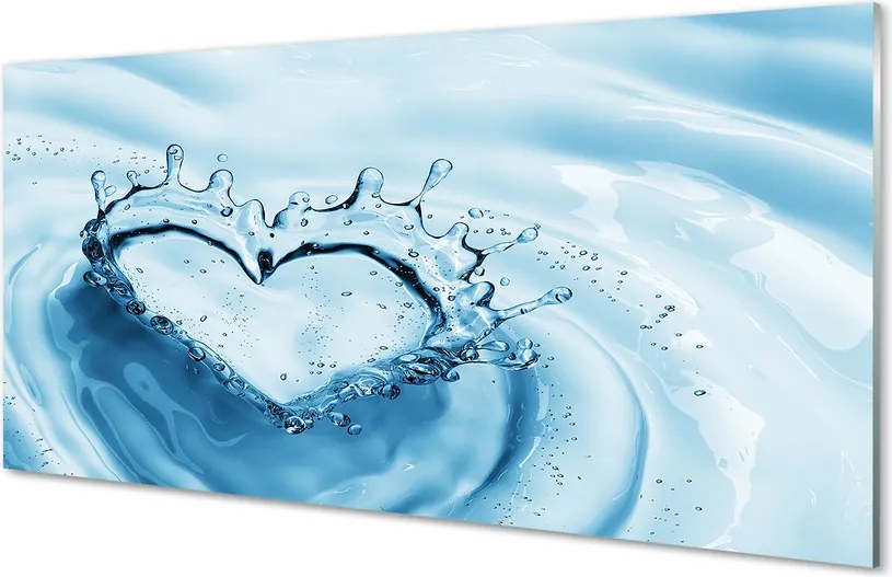 Panel nad Blat Kuchenny Serce z Kropli Wody