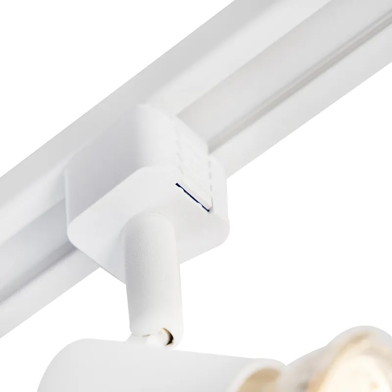 Nowoczesny system szynowy z 5 reflektorami jednofazowymi biały - Jeany