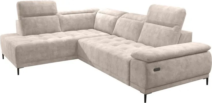 Narożnik FOCUS L z elektryczną regulacją w tkaninie SALVADOR 01 WERSAL