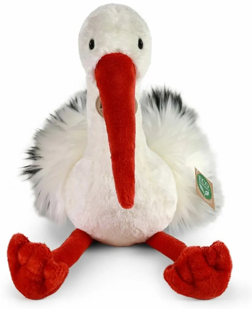Rappa Pluszowy bocian 28 cm ECO-FRIENDLY