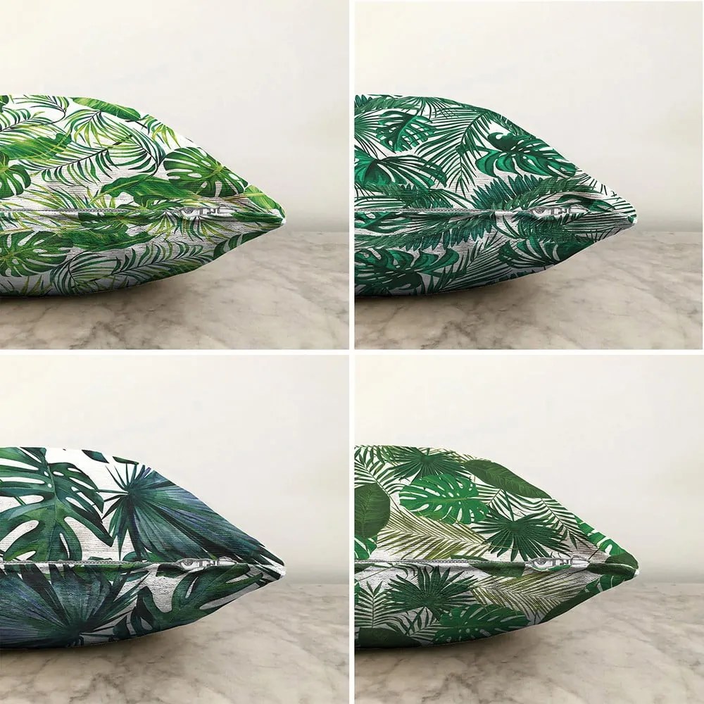 Zestaw 4 poszewek na poduszki Minimalist Cushion Covers Summer Jungle, 55x55 cm