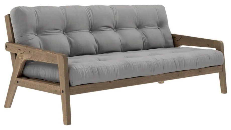 Szara rozkładana sofa 204 cm Grab – Karup Design