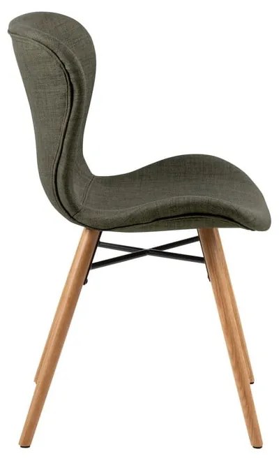 Zielone tapicerowane krzesła zestaw 2 szt. Batilda – Actona