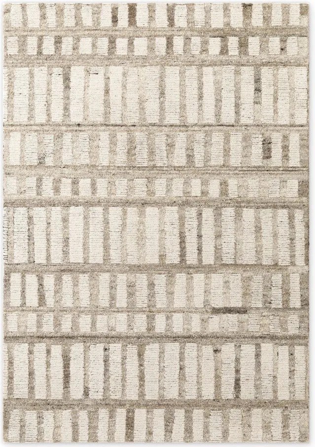 Kremowy wełniany dywan tkany ręcznie 160x230 cm Boho 1.0 Linara – Vikosa