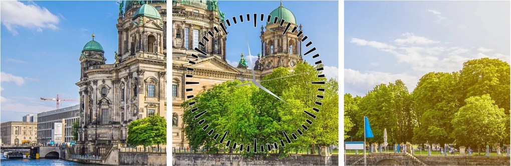 Obraz - Katedra w Berlinie (z zegarem) (90x30 cm)
