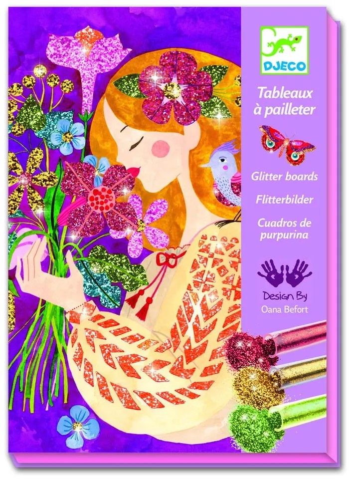 Zestaw artystyczny Djeco Flower Girls