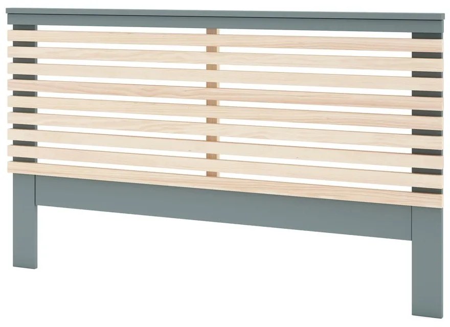 Zagłówek w dekorze sosny w naturalnym kolorze/szarozielony 146x100 cm Pisco – Marckeric