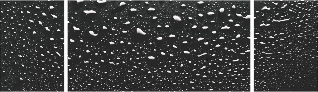 Obraz kropli wody (170x50 cm)
