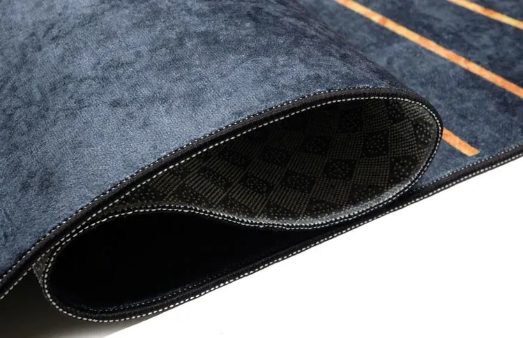 Szary dywan glamour ze złotym wzorem W5-M20