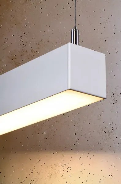 Biała lampa wisząca LED do biura 3000 K - EX613 L8-D48