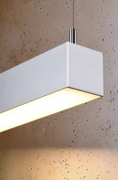 Biała lampa wisząca LED do biura 3000 K - EX613-Pini