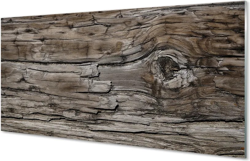 Panel szklany do Kuchni Naturalne Sęki i Słoje