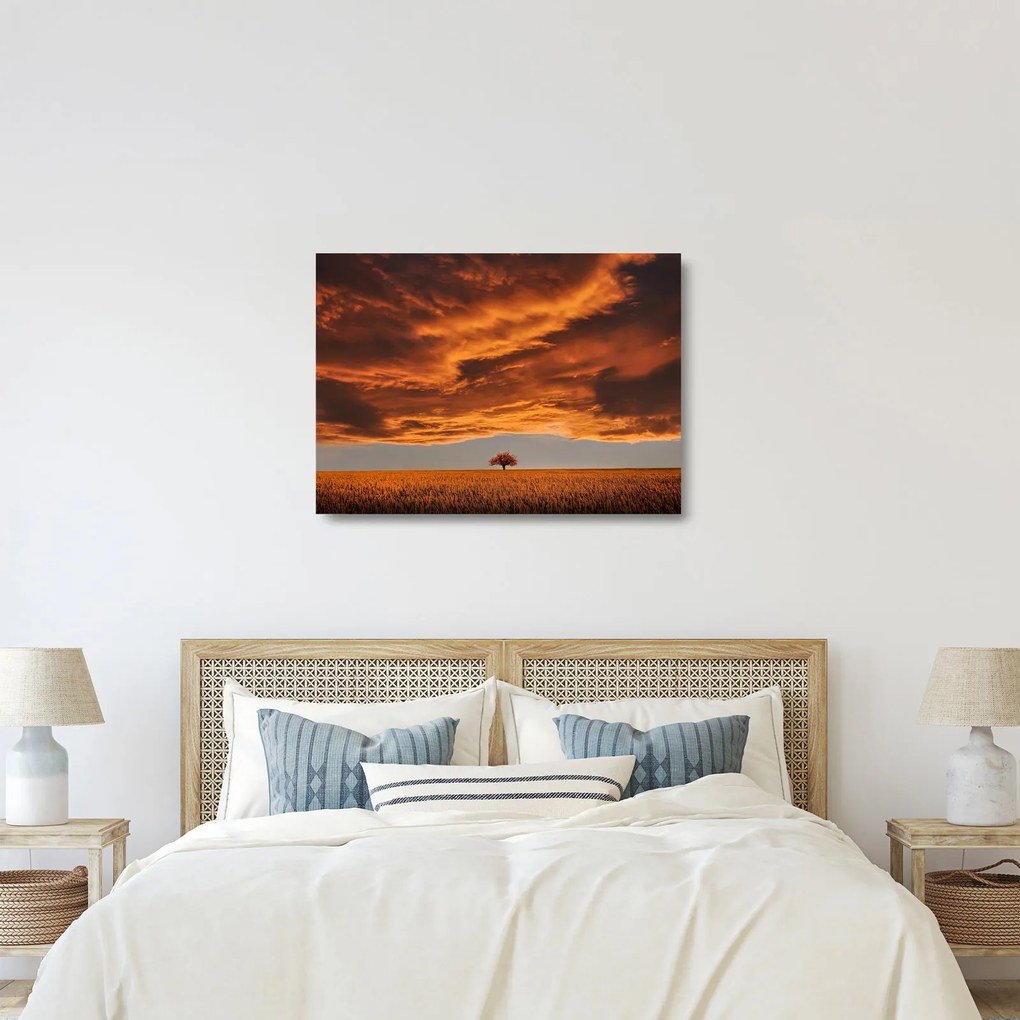 Obraz na szkle chmur (70x50 cm)