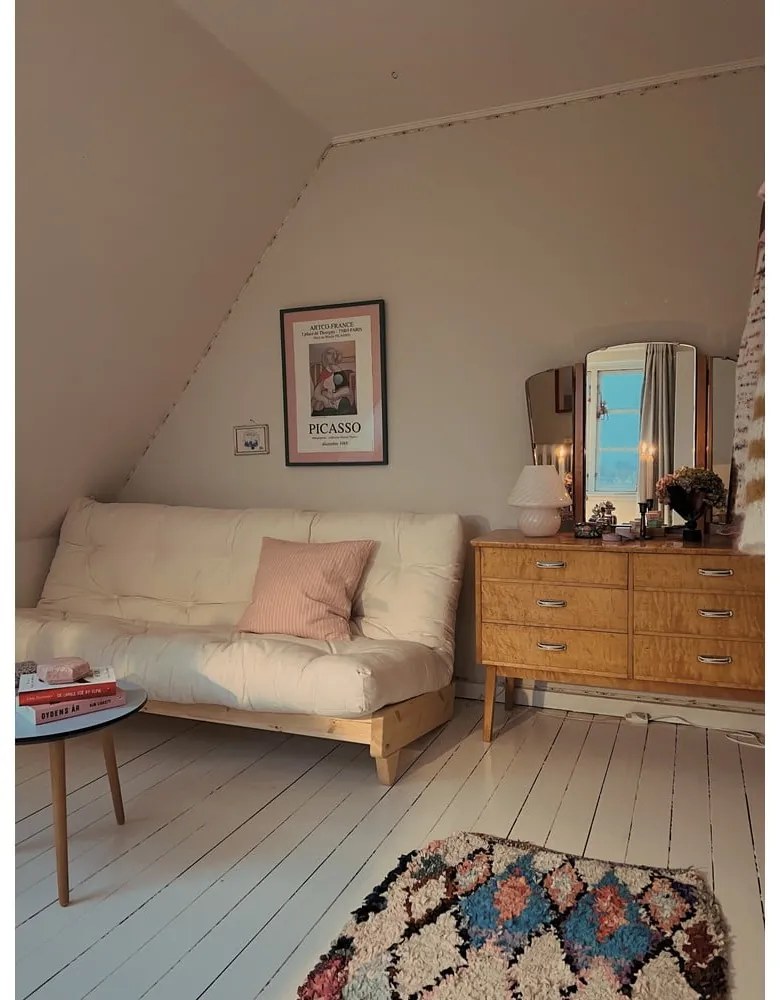 Sofa rozkładana Karup Design Fresh Natural Clear/Dark Grey