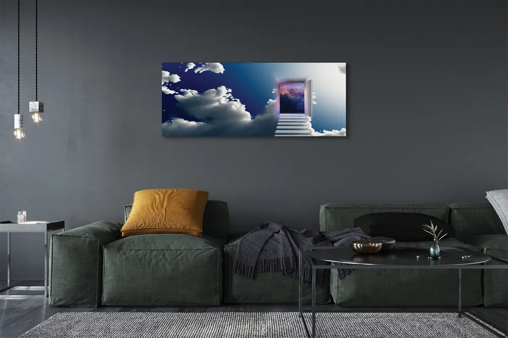 Zdjęcie na płótnie Surrealistyczna Wizja: Oko i Schody