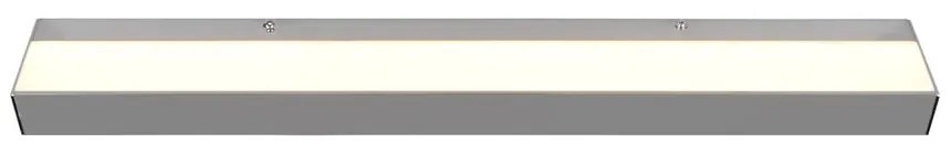 Kinkiet LED w kolorze błyszczącego srebra (dł. 60 cm) Rocco – Trio
