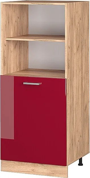 Szafka kuchenna czerwony połysk 60x57x143 r-line