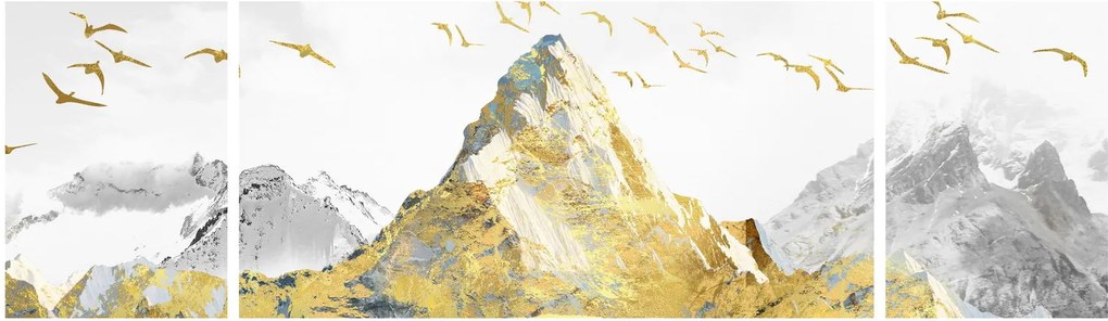 Obraz - Złota góra (170x50 cm)