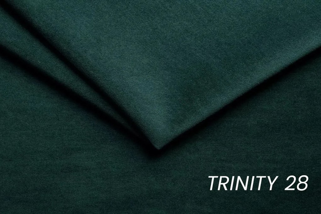 Narożnik z funkcją spania Laksaro prawostronny - zielony welur Trinity 28