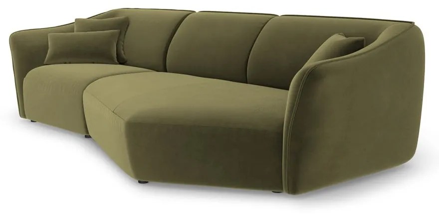 Zielony aksamitny narożnik Tokyo – Cosmopolitan Design