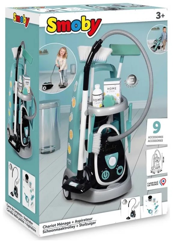 Smoby wózek do sprzątania z odkurzaczem