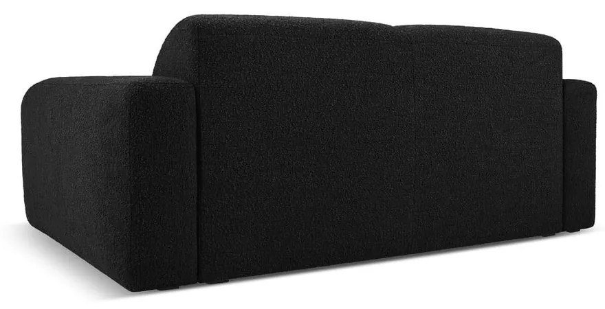 Czarna sofa z materiału bouclé 170 cm Molino – Micadoni Home