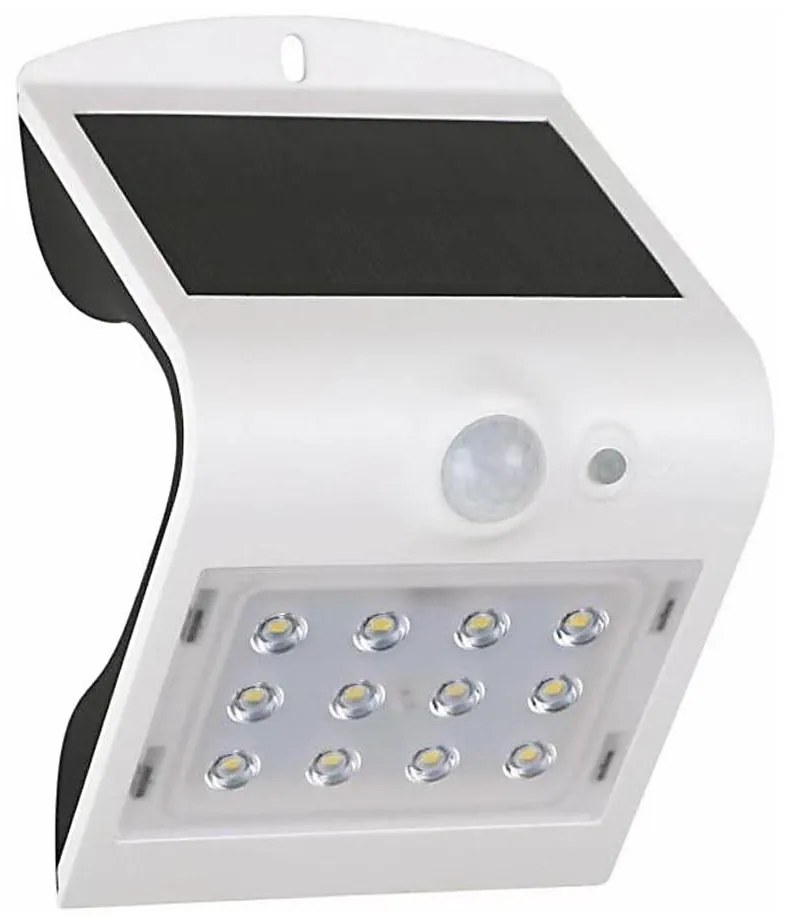 LED solarny kinkiet z czujnikiem LED/1,5W/3,7V 1200 mAh IP65