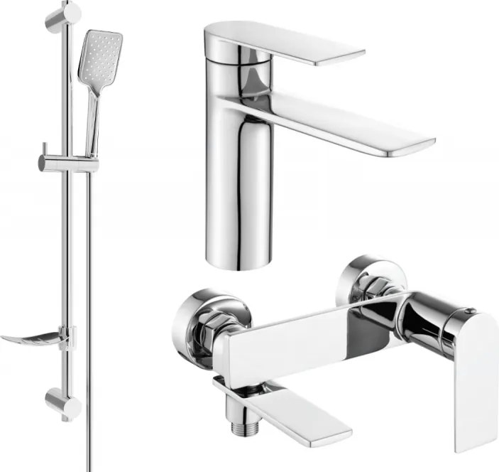 Mexen Zero DF62 zestaw wannowy, chrom - 71103DF62-00