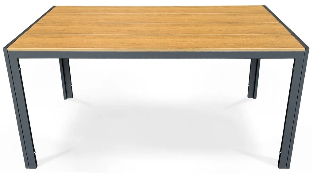 Stół ogrodowy Autronic, metal, polywood, brązowy, AZT-S1215 OAK