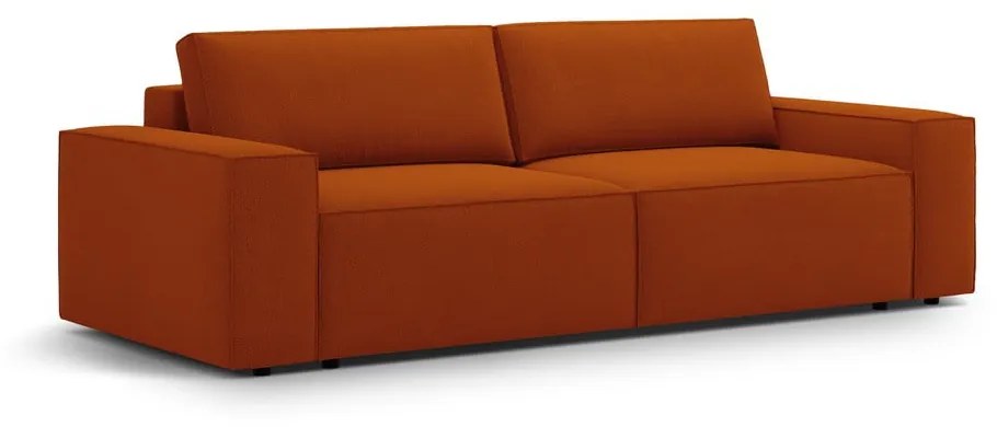 Ceglasta rozkładana sofa 247 cm Jodie – Micadoni Home