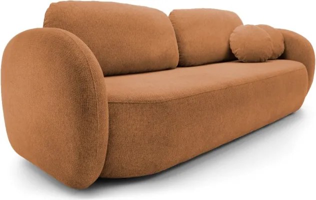 Sofa OLIO z funkcja spania i pojemnikiem MIEDZIANY ARAGON 56