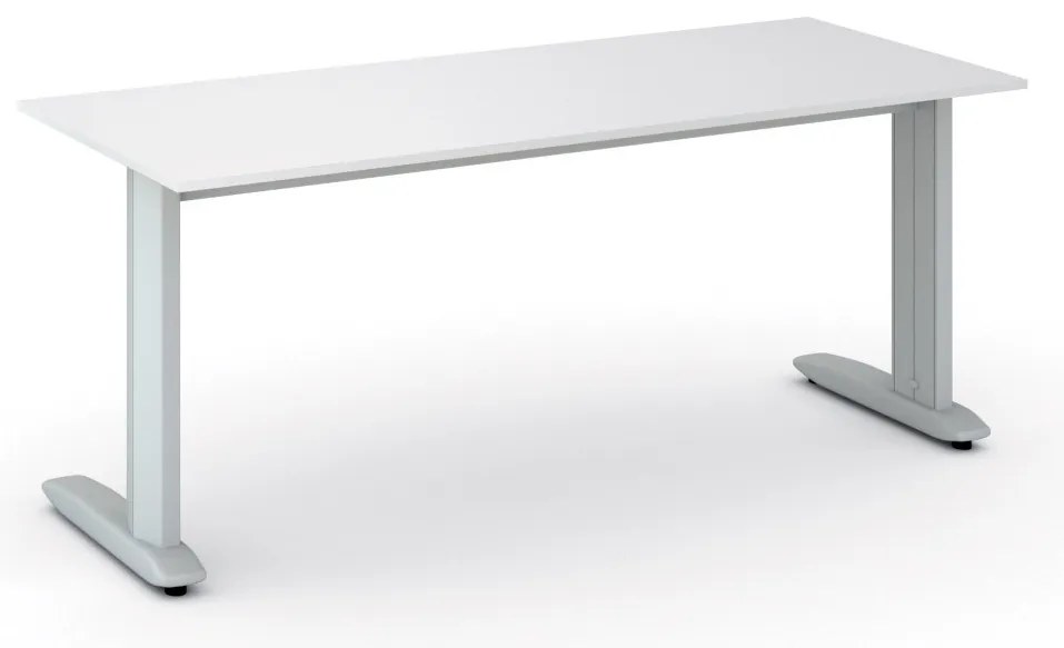 Biurko PRIMO FLEXIBLE, 180x80 cm, biały