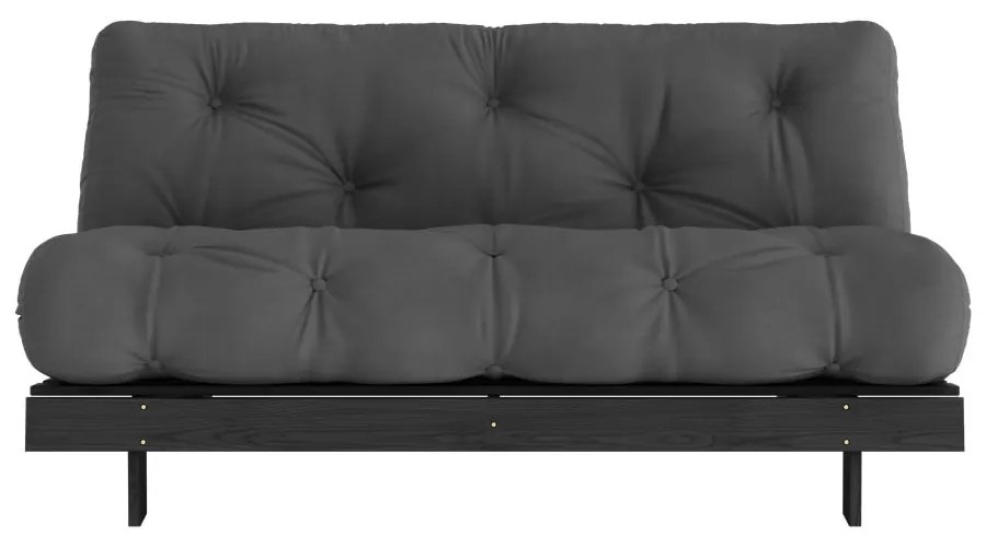 Ciemnoszara rozkładana sofa 160 cm Roots Black Night – Karup Design