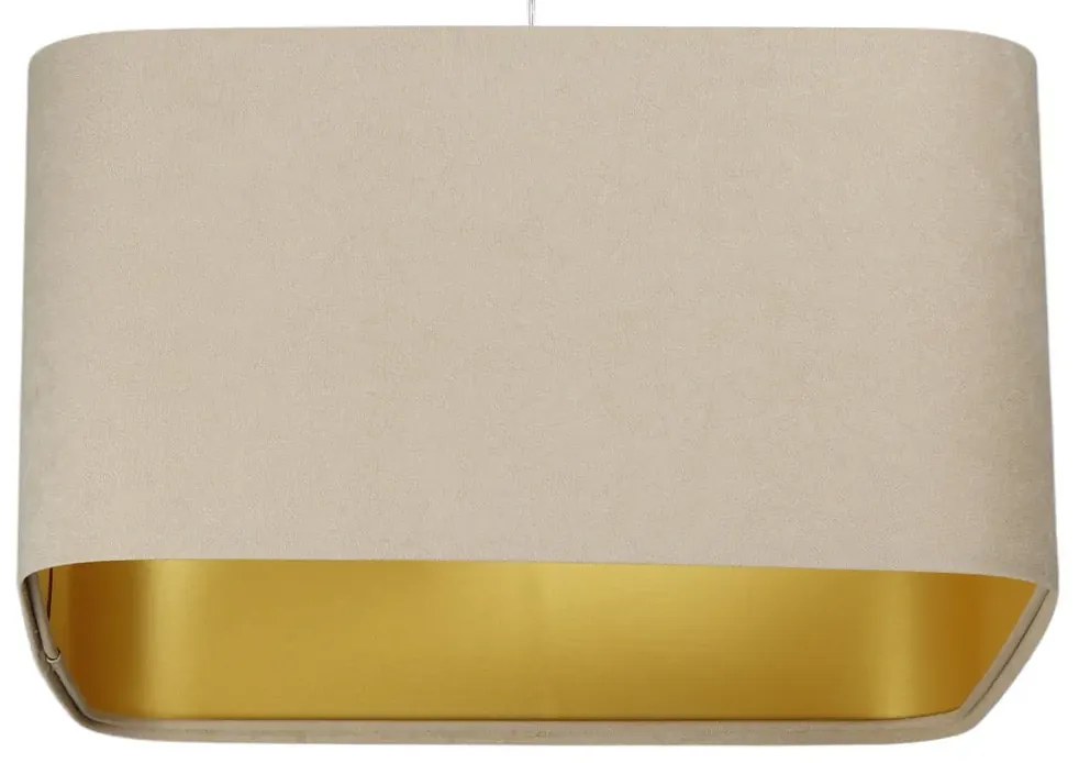 Lampa wisząca KWADRO SUE 40w30 beżowa/złota BPS KONCEPT