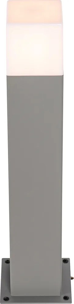 Nowoczesna lampa podłogowa zewnętrzna szara 50 cm IP44 - Denmark