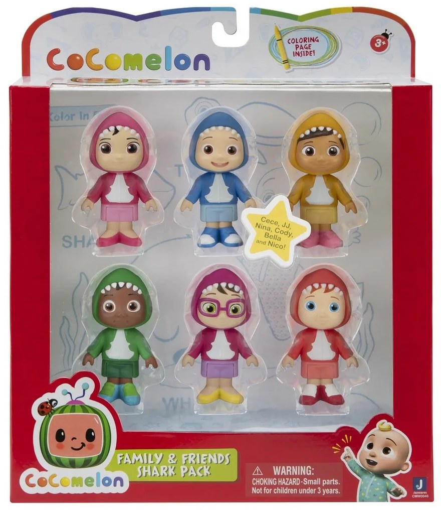 Zestaw figurek Cocomelon, 6 szt.