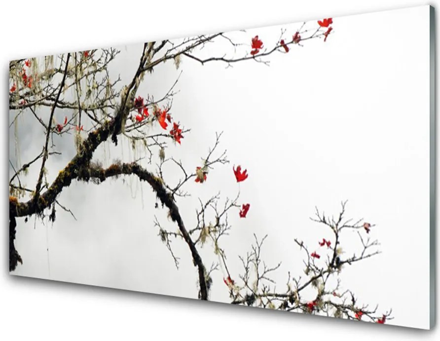 Panel Szklany do Kuchni Kwitnąca Gałązka Jabłoni