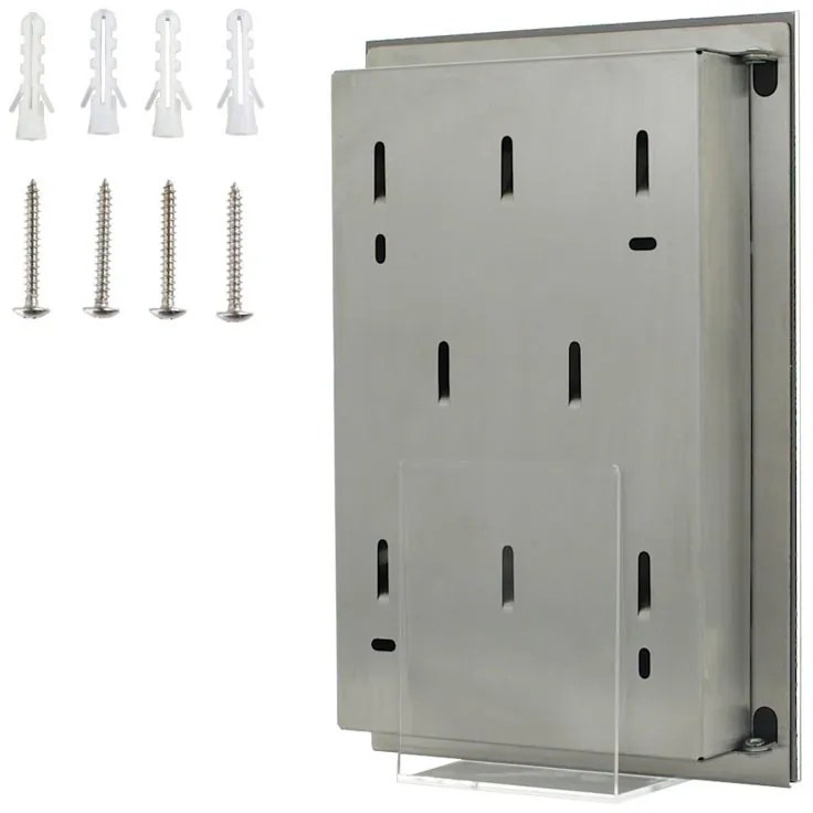 Skrzynka na klucze KEY GLASS, na 8 kluczy, biała