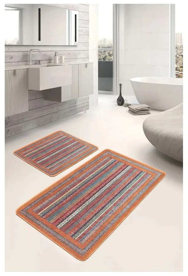 Aksamitne dywaniki łazienkowe zestaw 2 szt. 60x100 cm – Mila Home