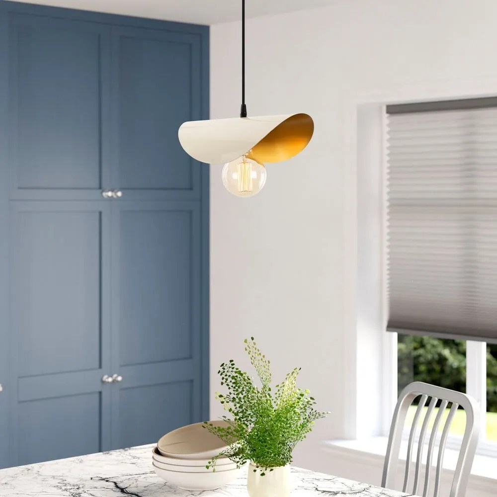 Lampa wisząca w biało-złotym kolorze Sivani – Opviq lights