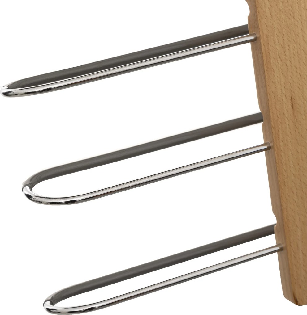 Drewniany wieszak na spodnie, 5 par