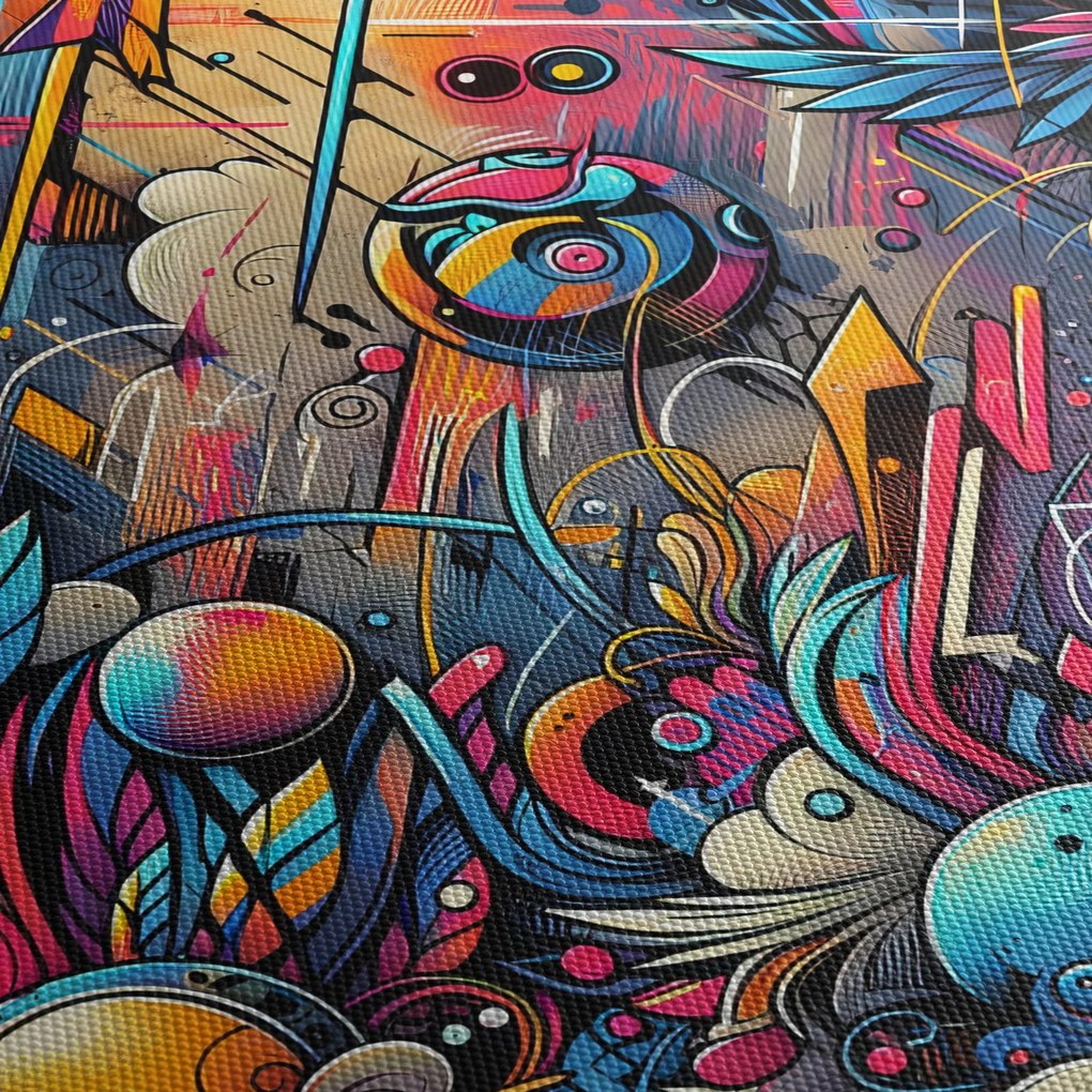 Obraz - Kolorowe graffiti (125x70 cm)