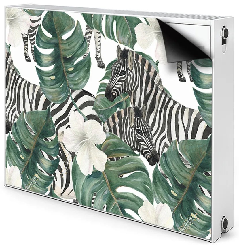 Maskownica dekoracyjna grzejnika Zebry w liściach