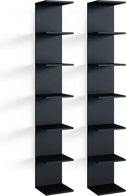 Półka ścienna czarny 30x28x190 paolo