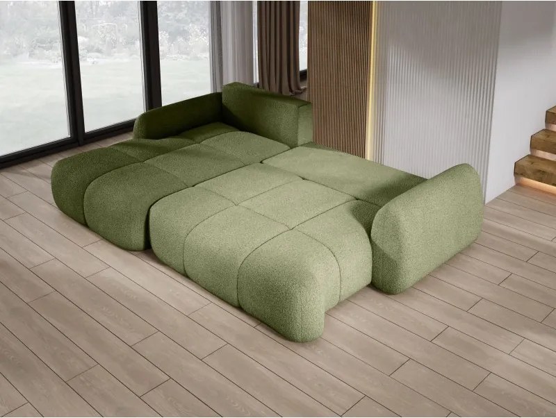 Narożnik COCO z funkcją spania poduszkami i pojemnikiem Now Or Never 38 DOMOHOME