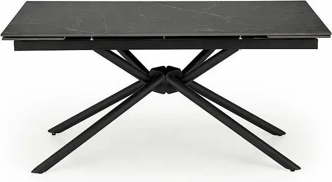 Stół rozkładany VITORINO 160(220)x90 czarny marmur