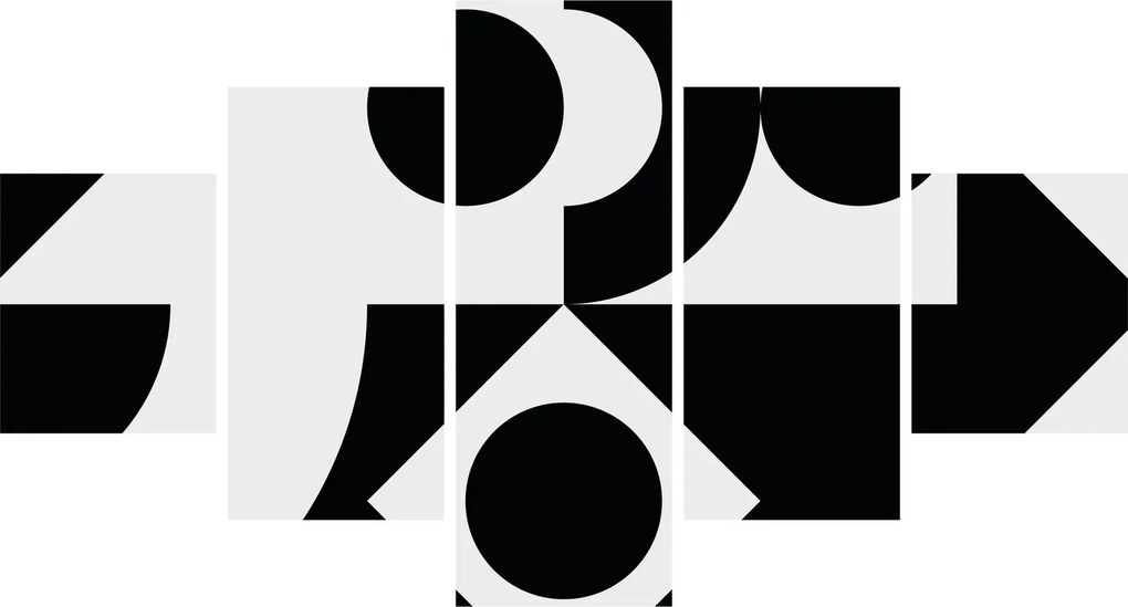 Obraz - Abstrakcja geometryczna N⁰1 (125x70 cm)