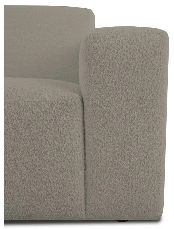 Jasnobrązowy narożnik z materiału bouclé (lewostronny) Roxy – Scandic