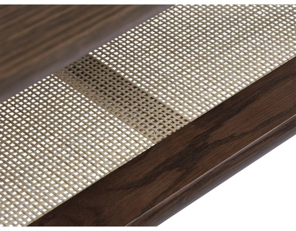 Brązowy stolik z blatem w dekorze dębu 60x120 cm Barrali – Unique Furniture